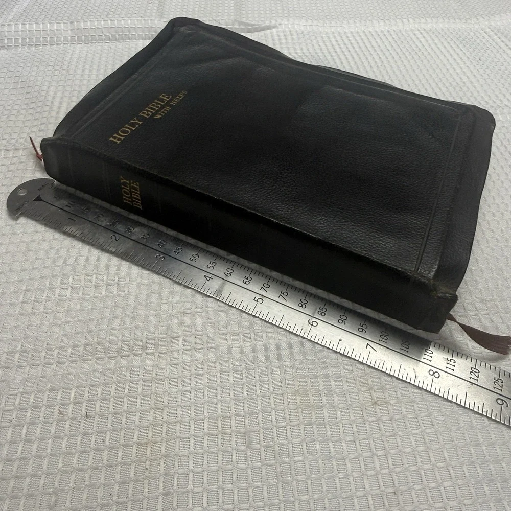 Vtg Westminster Book‎ KJV Bible Helps 1946 Great Britain Genuine Leather Soft
